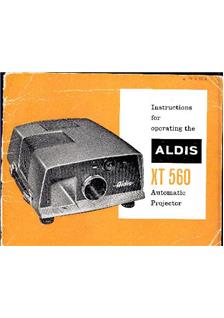 Aldis Ltd XT 560 manual. Camera Instructions.